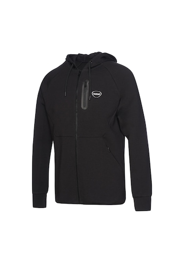 Hummel Nova Zıp Hoodıe Erkek Fermuarlı Ceket Siyah Siyah