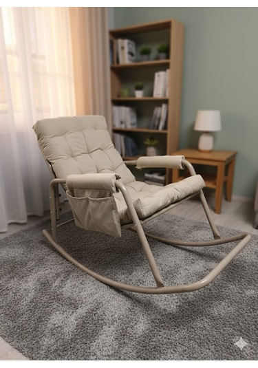 Roket Sallanan Koltuk Rahat Tv, Okuma Ve Emzirme Sandalyesi Yumuşak Minderli Diğer