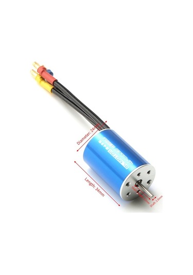 Besthome1 4500kv 24x34mm 300w Sürekli Akım Bezier Motoru - 22a 13.2v Maks, 60000 Rpm, 3.5mm Altın Bağlantı