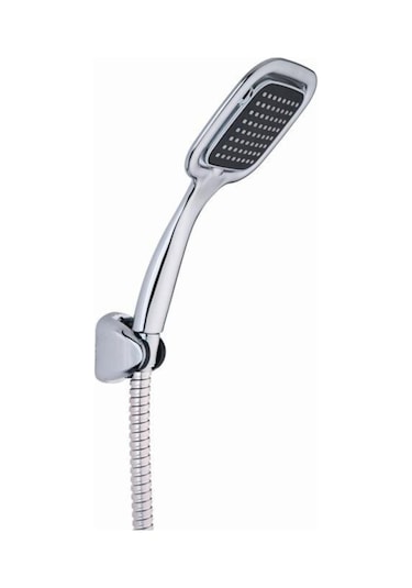 Krom Kare Başlıklı Duş Seti Krom