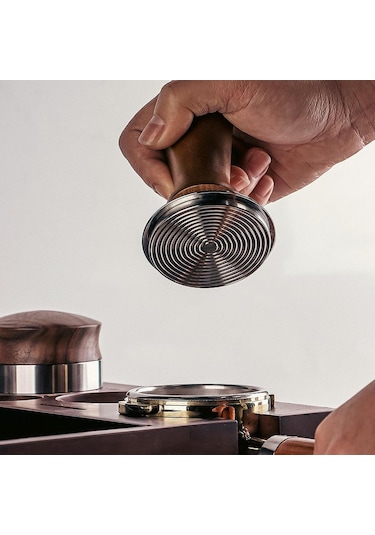 Homyl Espresso Makinesi Için Tamper Mutfak Bar Kafe Kahve Kahverengi