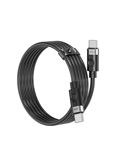 Orico CDX-60CC-WH-BP 60W PD Type-C To Type-C Hızlı Şarj Ve Data Kablosu 1 M Beyaz