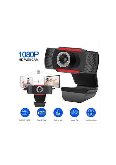 1080p Webcam Web Kamerası Dijital Web Cam Otomatik Dizüstü Bilgisayar Masaüstü İçin Mic Android Tv Web Cam İle Odaklanıyor