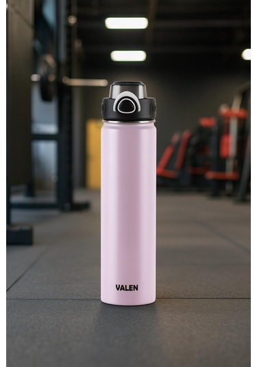Çift Duvarlı Vakumlu Sport Termos 660ml / Pembe