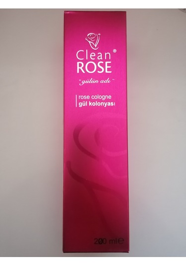 Cleanrose Gül Kolonyası Cam Şişe Kutulu 200ml