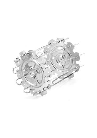 Suofeng Gıda Kalitesi Paslanmaz Çelik 10 Adet Shish Kabab İğnesi Seti, Elektrik Fırını Ve Mangal Uyumlu, Taşınabilir Ev/doğa Manzaraları İçin Pratik Izgara Aksesuarı Diğer