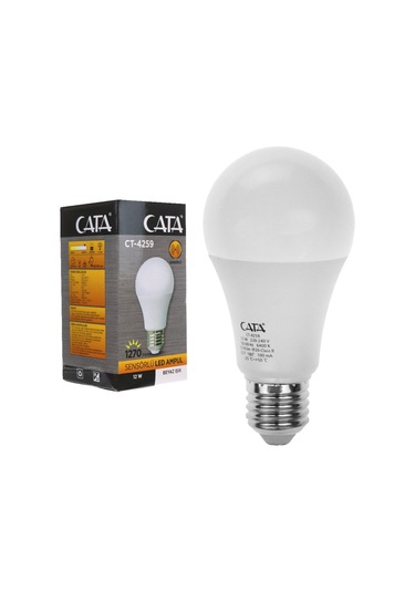 Sensörlü Led Ampül 12w Beyaz Işık E27 Duylu Sensörlü Led Ampul