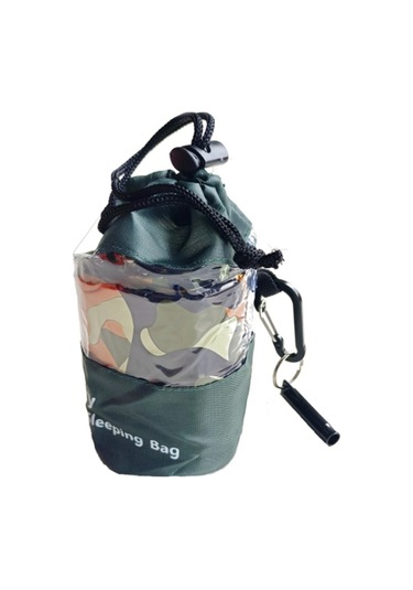 1-2 Kişilik Acil Uyku Tulumu, Hafif, Su Geçirmez Ve Sıcak Tutar Renk B Haki