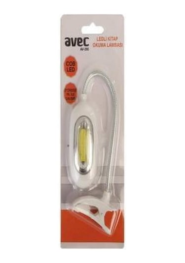 Avec Av-266 3W Cob Ledli Kitap Okuma Lambası Beyaz - Siyah