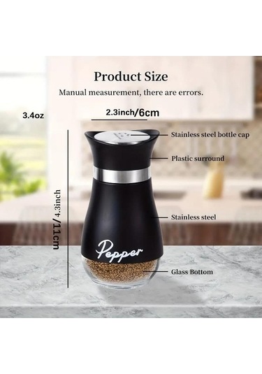 Besthome1 Altın Doldurulabilir Tuz Biberlik Seti Paslanmaz Çelik 2 Adet Şişe Ev Restoran Piknik Aksesuarları Gümüş