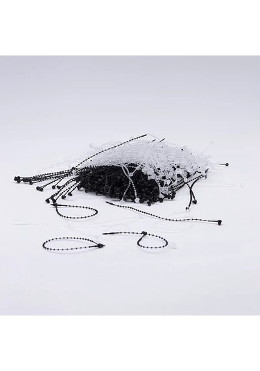 Fuyaku 5" Elle Geçmeli Tırtıklı Kılçık Etiketleme Plastiği Şeffaf 1.000 Adet