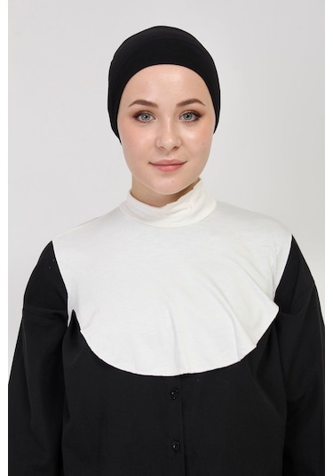 Düz Balıkçı Yakalı Kurtarıcı Boyunluk Ekru