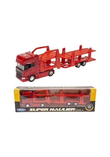 Welly Scania 1:64 Ölçek Metal Kafalı Araç Taşıyıcı Tır