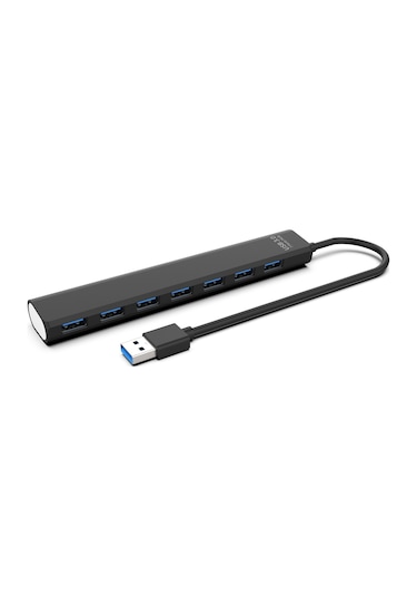 Reedark Siyah 7 Port Usb 3.0/2.0 Hub - 5gbps Hızlı Veri Transferi - Çoklu Cihaz Desteği
