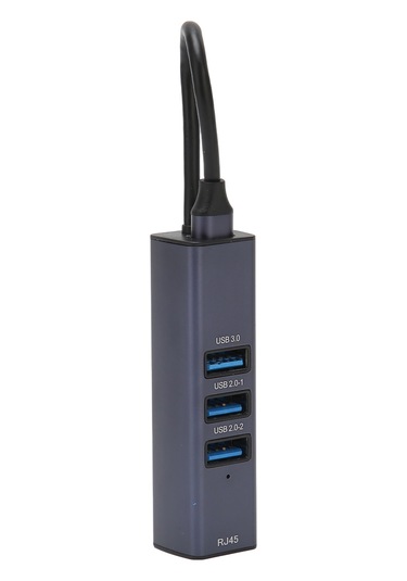 Springsun Usb-c 4-in-1 Hub: Gigabit Ethernet 1000/100mbps + 3 Usb 3.0 Port, 5gbps Veri Transferi, Alüminyum Kasa, Macbook/chromebook Uyumlu 809c