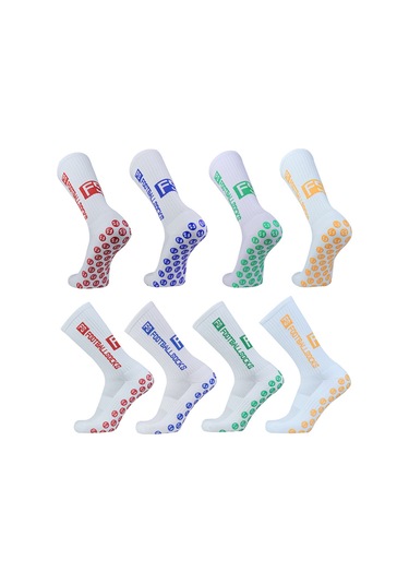 Folinda Profesyonel Futbol Çorapları, Silikon Süpürge Anti Kayma, Spor Antrenman Maç İçin, Mavi Mavi