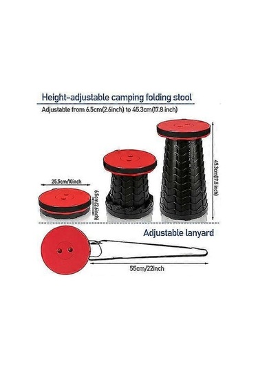 Bloomnest Kırmızı Altın-siyah Katlanır Sandalye 150kg Açık Hava Kullanım İçin Altın - Siyah