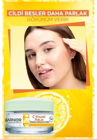 Garnier C Vitamini Parlak Günlük Aydınlatıcı Krem 2 x 50 ML