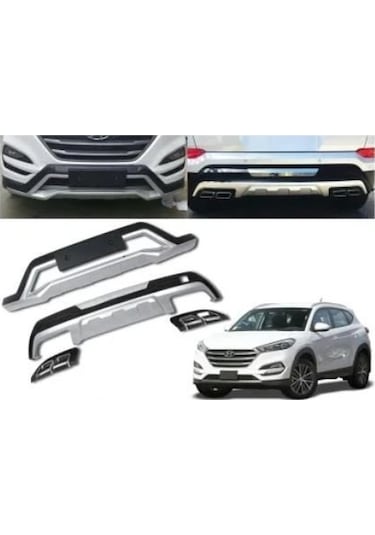 Hyundai Tucson Ön Arka Tampon Koruması Difüzör 2015-2018