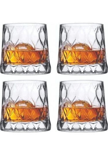 Paşabahçe Leafy 420194 4 Lü Su Bardak - Su Meşrubat Bardağı Özel Seri Şeffaf