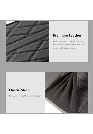 Padalink Evrensel Araç Konsol Kılıfı - Hafızalı Köpük & Pu Deri - Suv, Kamyonet Ve Otomobiller İçin Bej