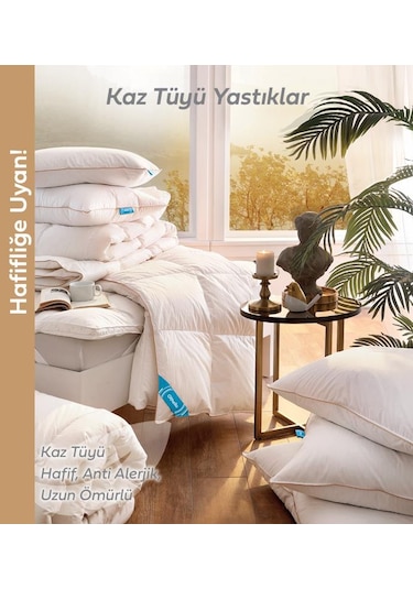 Kaztüyü Yastık 50x70 Krem Beyaz