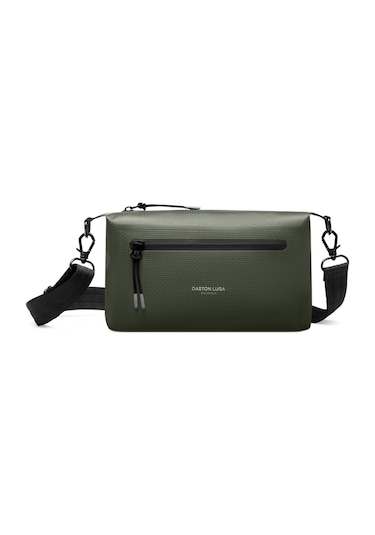 Gaston Luga Lightweight Duoseal Crossbody Omuz Çantası- Olive Yeşil