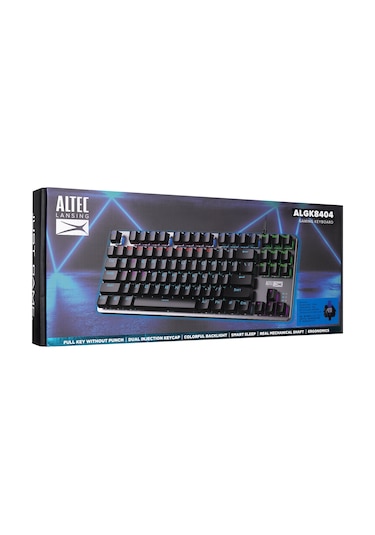 Altec Lansing ALGK8404 Blue Switch Rainbow Işıklı Mekanik TKL Gaming Oyuncu Klavye