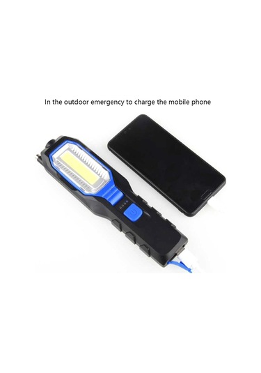 Ccgloball Çok Fonksiyonlu Şarj Edilebilir Araba Tamiri Ve Açık Hava Için Led Iş Lambası Mavi