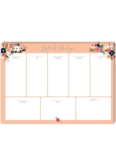 Keskin Color 17X24 Haftalık Planner - Pudra