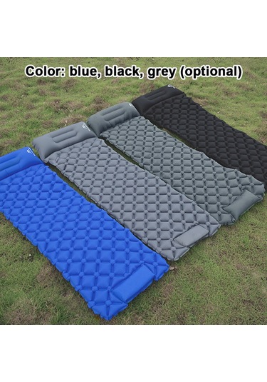 Mountainhiker Dahili Pompalı Yatak Açık Hava Kamp Piknik Uyku Matı Mavi