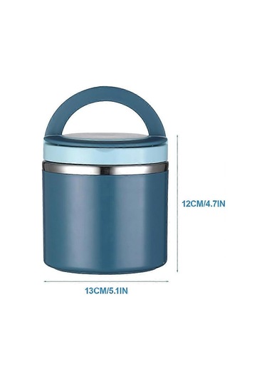 1l Termal Gıda Kabı, Termal Kap, Yiyecekleri Sıcak Tutma Kabı, Termal Öğle Yemeği Kutusu, Yalıtımlı Kap Çok Renkli