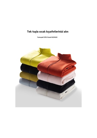 Erkekler Ve Kadınlar İçin Polar Ceketler Siyah