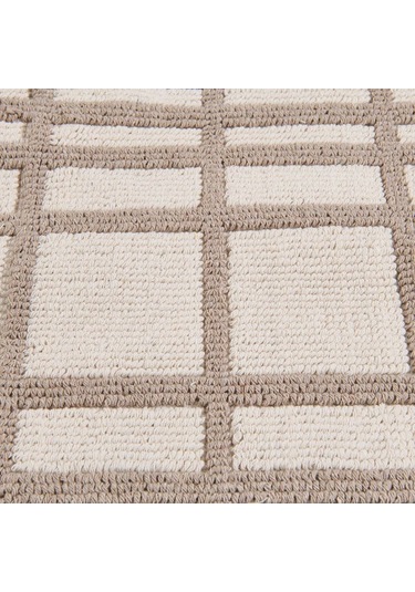 Evidea Soft Roger 2'li Banyo Paspası - Ekru / Bej - 60x100 Cm + 50x60 Cm Ekru / Bej