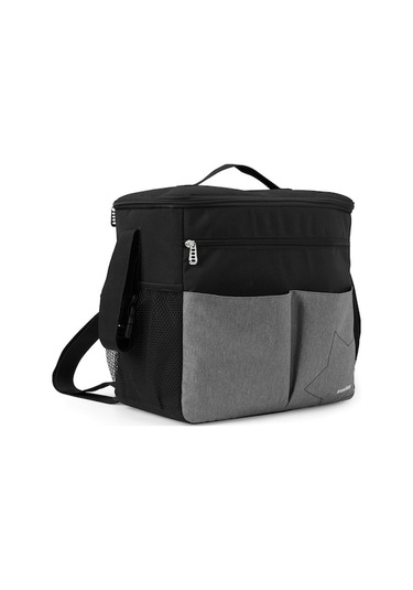 Mufunye İnsular Bebek Bezi Çantası Büyük Kapasiteli Su Geçirmez Çok Fonksiyonlu Anne Çantası Bebek Giysileri Bezi Bebek Bezi Süt Tozu Şişe Mendil Seyahat Saklama Çantası Tut Veya As A Siyah