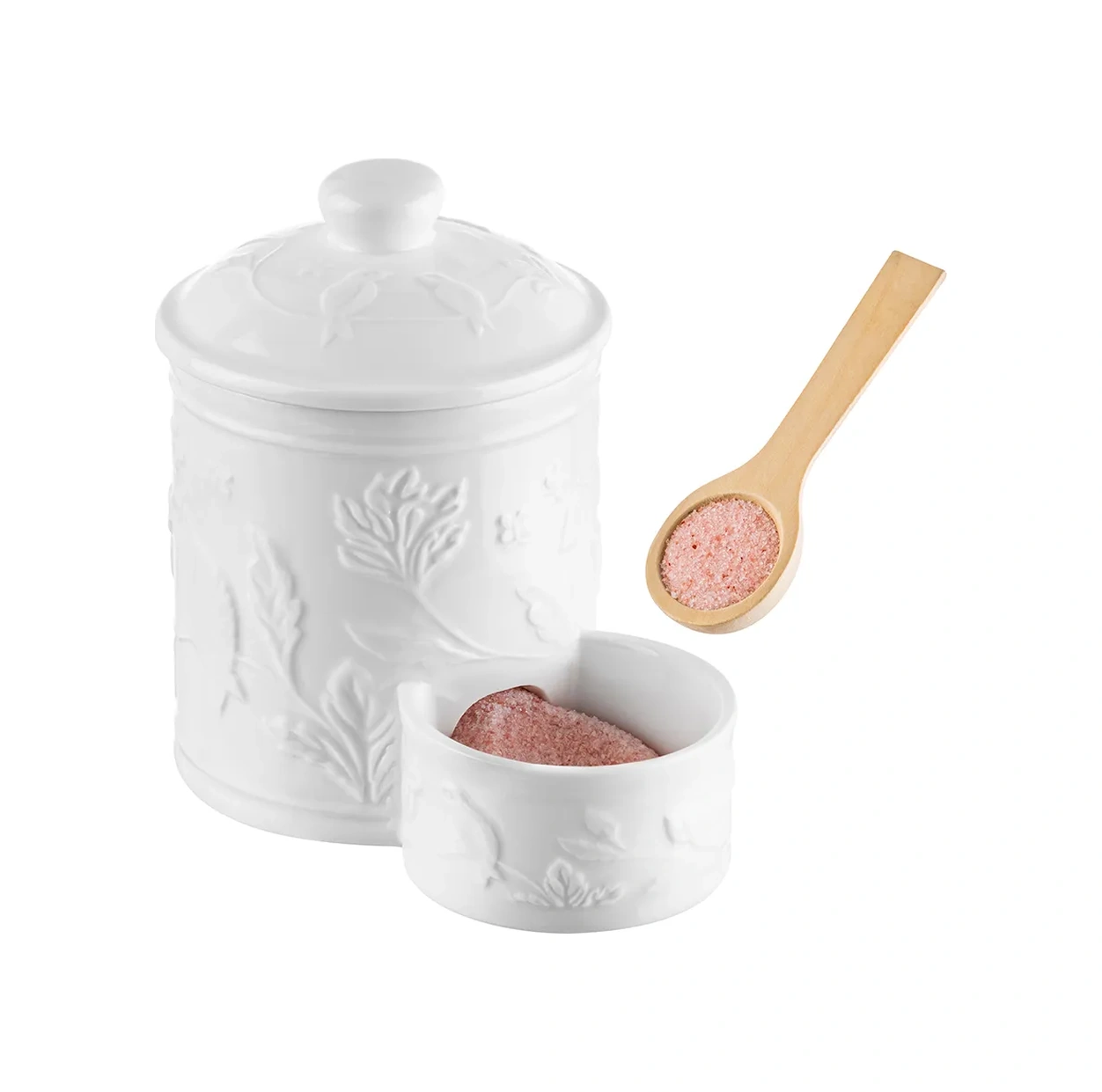 Elan Gallery Dökme Ürünler İçin Kavanoz "dal Üzerindeki Kuşlar", 500 Ml 161680200 Beyaz