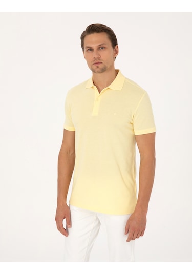 Pierre Cardin Erkek Açık Sarı Tişört Basic 50325323-vr004 Açık Sarı