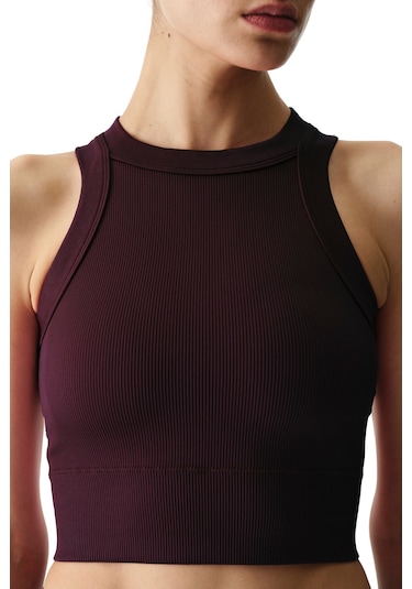 Penti Bordo Seamless Dikişsiz Halter Yaka Askılı Atlet