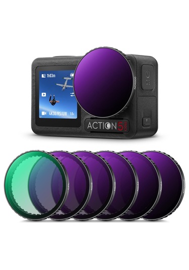 K&f Concept Cpl Nd8 Nd16 Nd32 Nd64 Nd1000 Djı Osmo Action 3/4/5 Pro Uyumlu