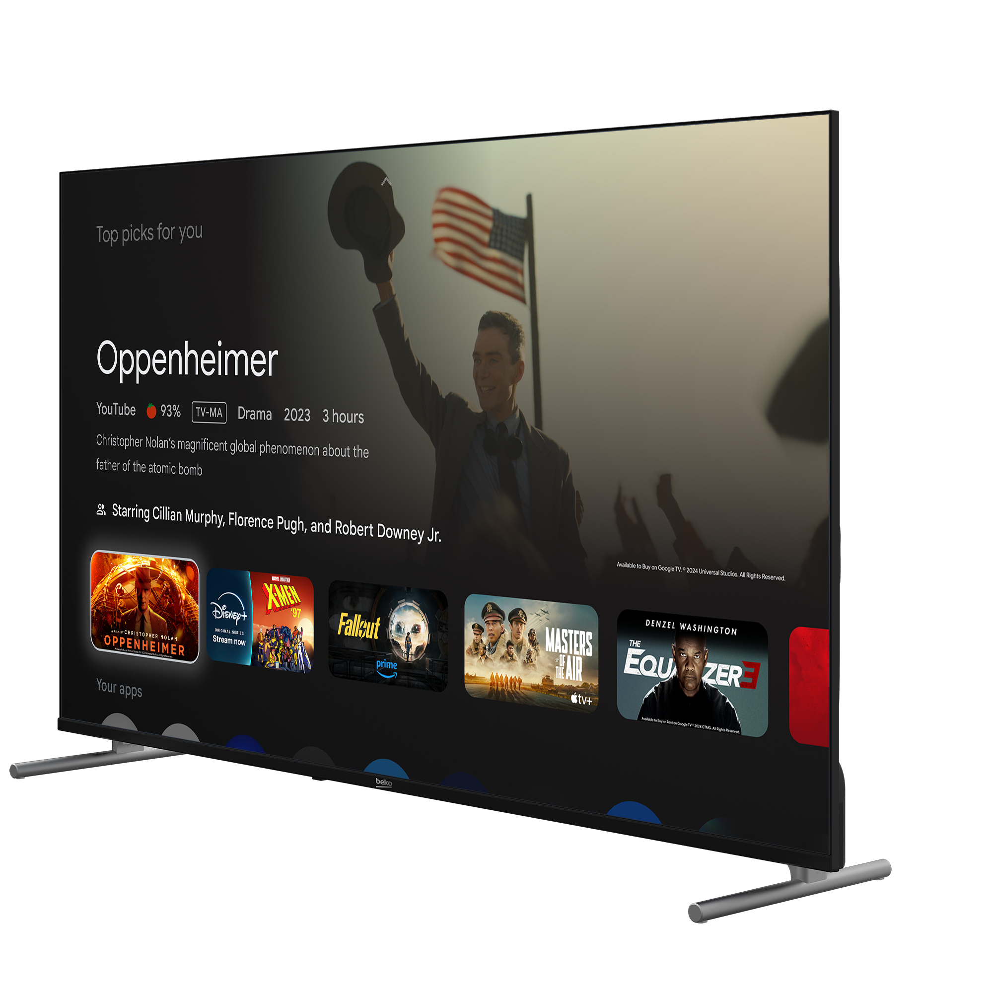 Beko Crystal 7 55” 4K UHD Google TV - B 755 C Smart TV