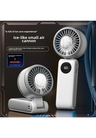 Jialan Usb Şarj Edilebilir Kablosuz El Fanı 5 Seviye Yüksek