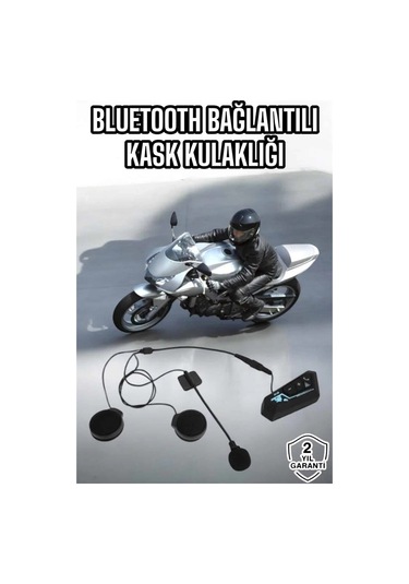 Bfs Kask Kulaklığı Motosiklet Intercom Interkom Dinleme Konuşma Özellikli Su Geçirmez