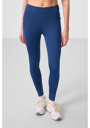 Tommylife Parlament Esnek Standart Fit Performans Kadın Tayt - 94667 Lacivert