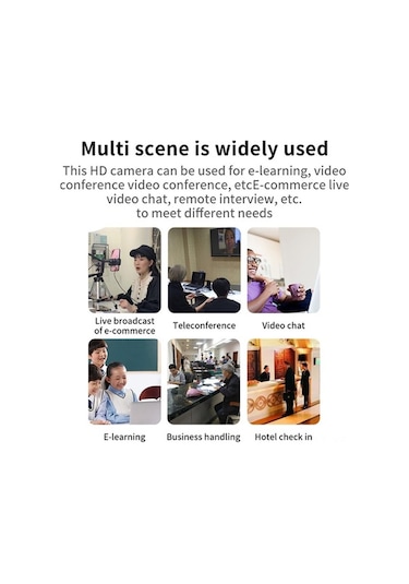 Moly 1080p Webcam, Mikrofonlu, Ayarlanabilir Işık, Canlı Yayın, Hd Video Kamera, Toplantı İçin Plug&play