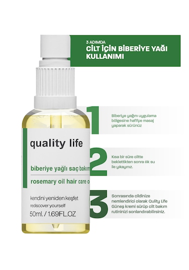 Quality Life Biberiye Saç Bakım Yağı 50 ML