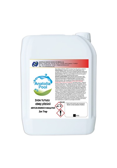 İyon Tutucu / Kireç Çözücü / Sertlik Giderici 5 Lt Anatolıa Pool