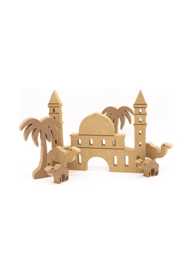 Neşeli Ahşap Des 23 Ayasafya Camii 25 Cm, Palmiye Ve Deve. Ramazan Ayına Özel Ahşap Boyama Etkinliği, Boyama Seti Model Tyb0aeqofa9s0m8483