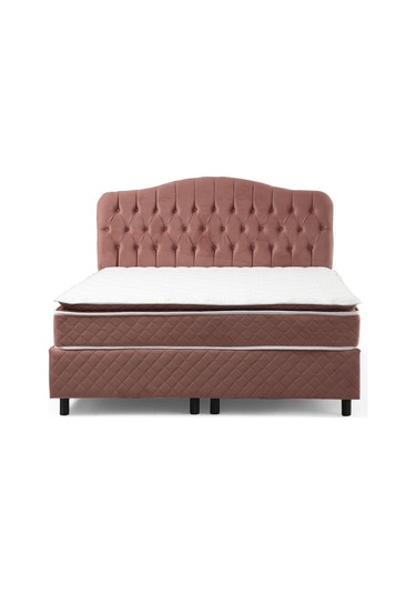 150x200 Vassi Baza+başlık+yatak Gül Kurusu