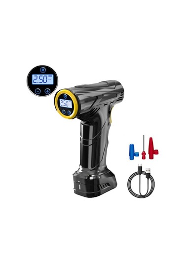 Artfulabode Taşınabilir Şişirme Pompası, Motosiklet Led Lastik Kompresörü: Işık Hava Göstergeli Geeroyoo Bisiklet Basınç Araç 120w & - Nu