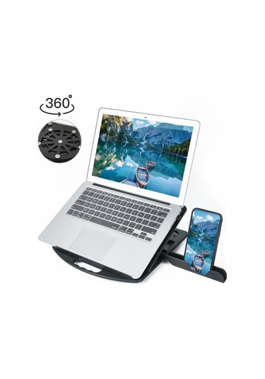 Dizüstü Bilgisayarlar İçin Genel Amaçlı Isı Dağılımı, Stil: Döndürme İle Cep Telefonu Tutucu İle Black